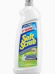 SOFT SCRUB  W/BLEACH 24.OZ  9/BX