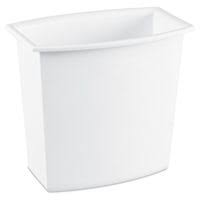 GARBAGE CAN WASTE BASKET WHITE 2GAL 10-1/2" H  10220012