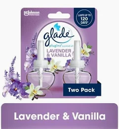 GLADE PLUG IN SCENTED OIL *REFILL*  VANILLA 2/PK  #21764