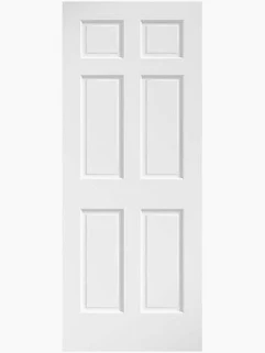 DOOR 6 PANEL HC COLON. WHITE 24" X 84''