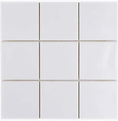CERAMIC WALL TILE 4" X 4" 10 S/F WHITE