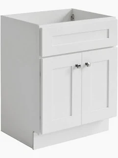 VANITY SINK BASE 18" X 16" WHITE LUXOR L10-V1816-34